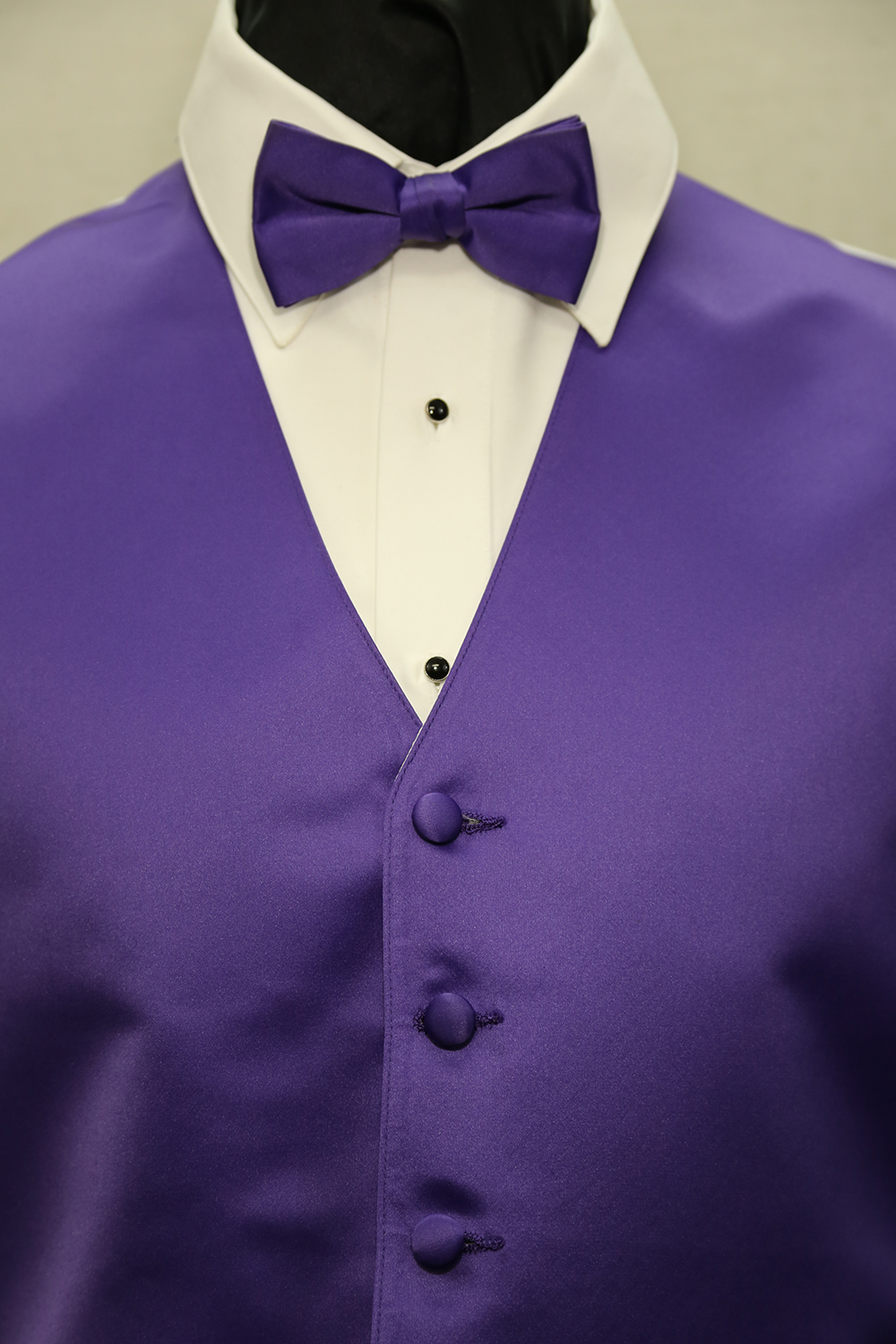 Vest Purple Geometric Necktie or Bowtie Stardust Waistcoat Spencer J's Tuxedo 