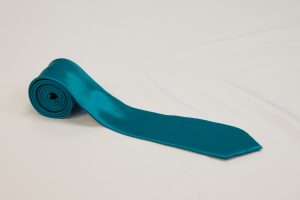 teal tie and pocket square