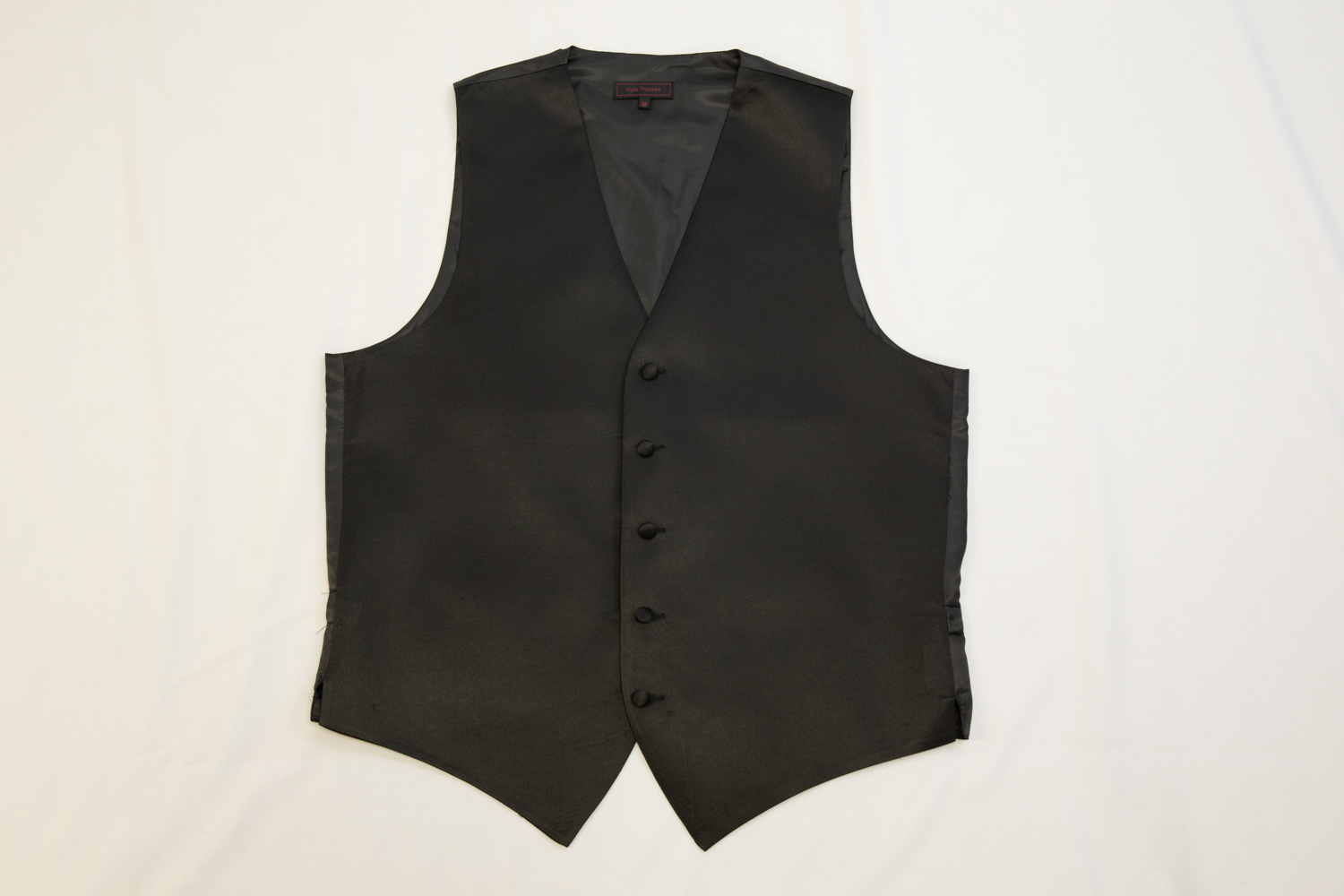 Kyle Thomas 5-button satin red or black Vest | Men's Tuxedo Rentals ...