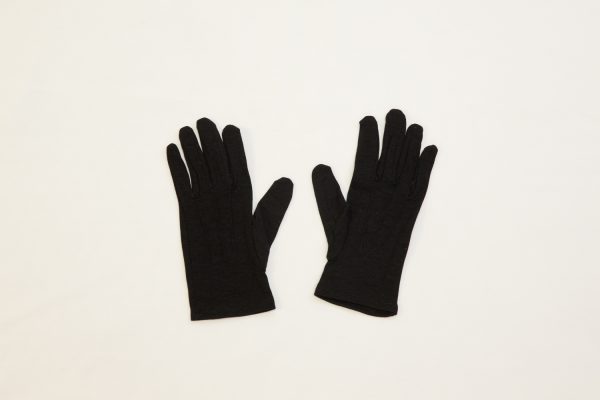 black nylon formal gloves