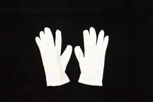 white formal tuxedo gloves