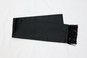 black formal scarf