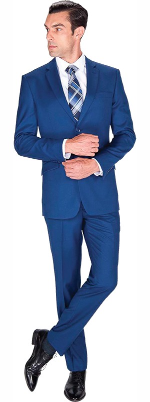 blue suit